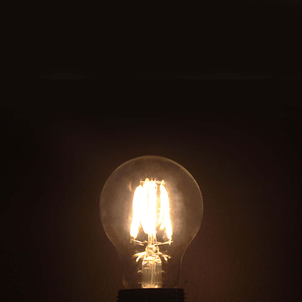 A60 Filament 6W 3000K Dimmable LED E27 Light Bulb
