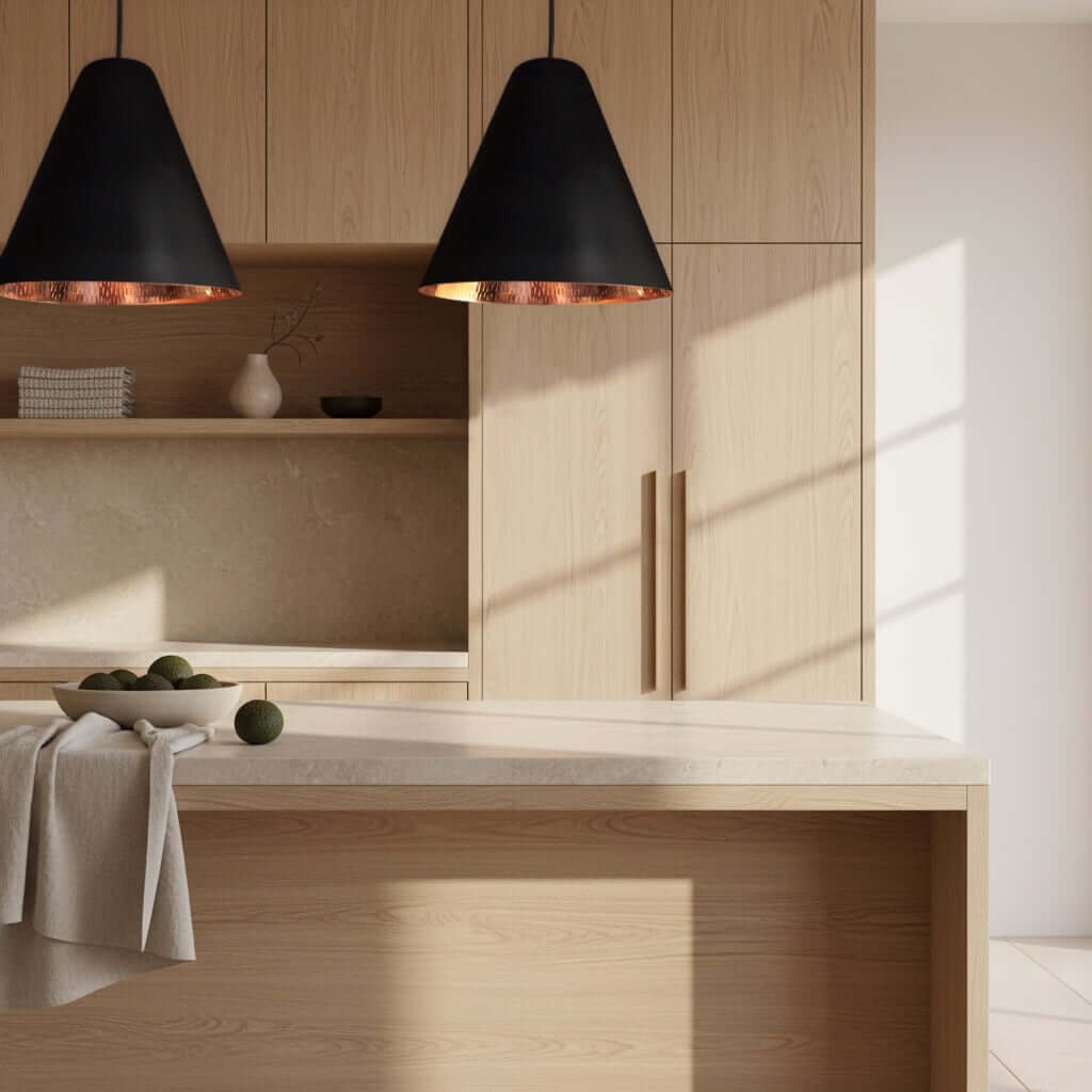 Alexis Black/Copper Pendant Light