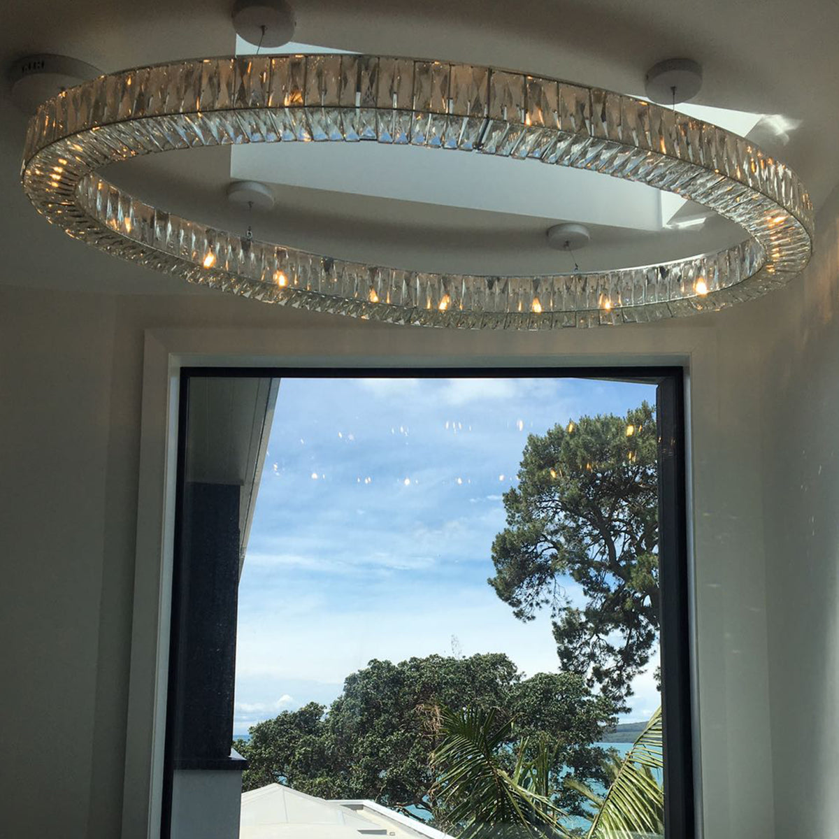 Argent Oval Chandelier
