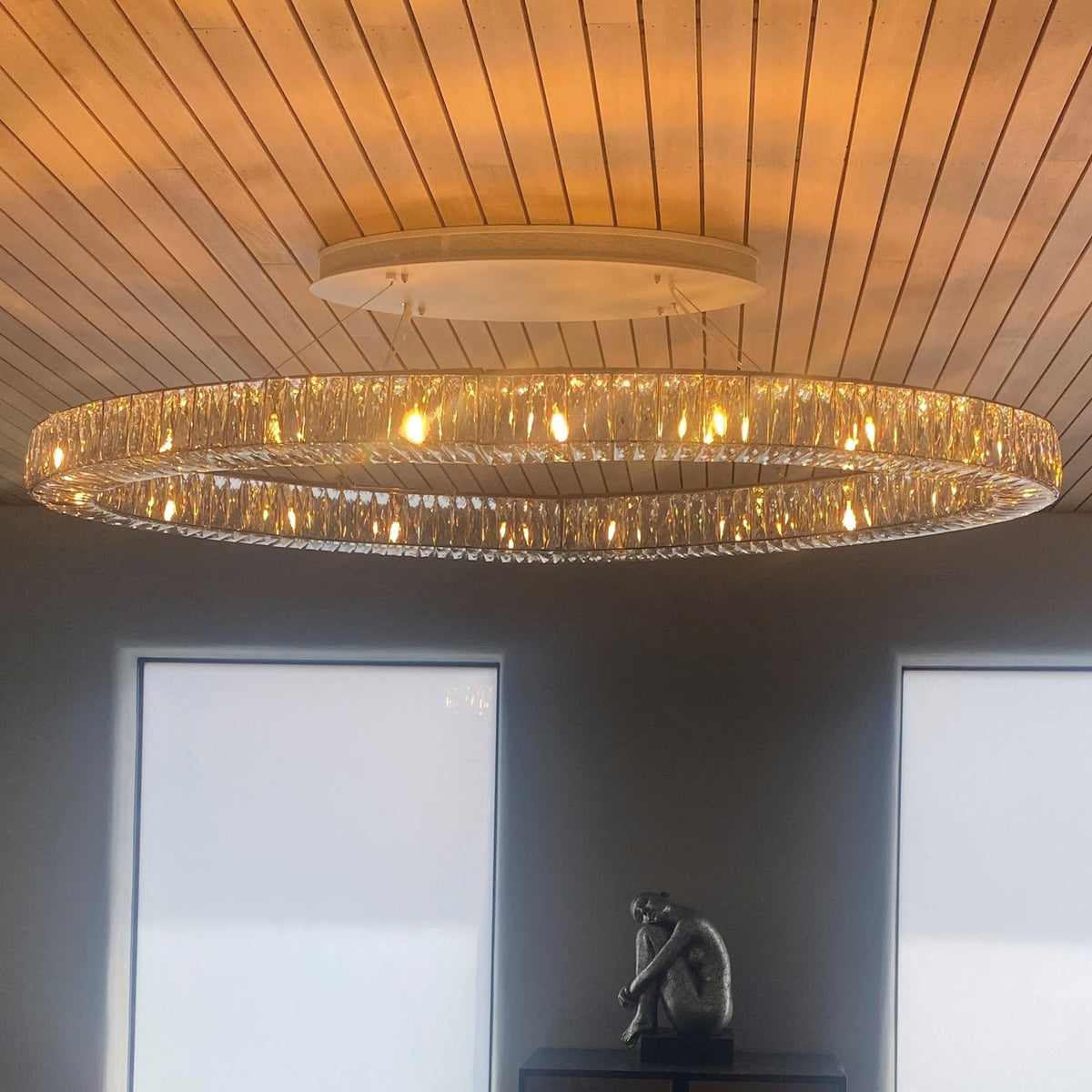 Argent Oval Chandelier