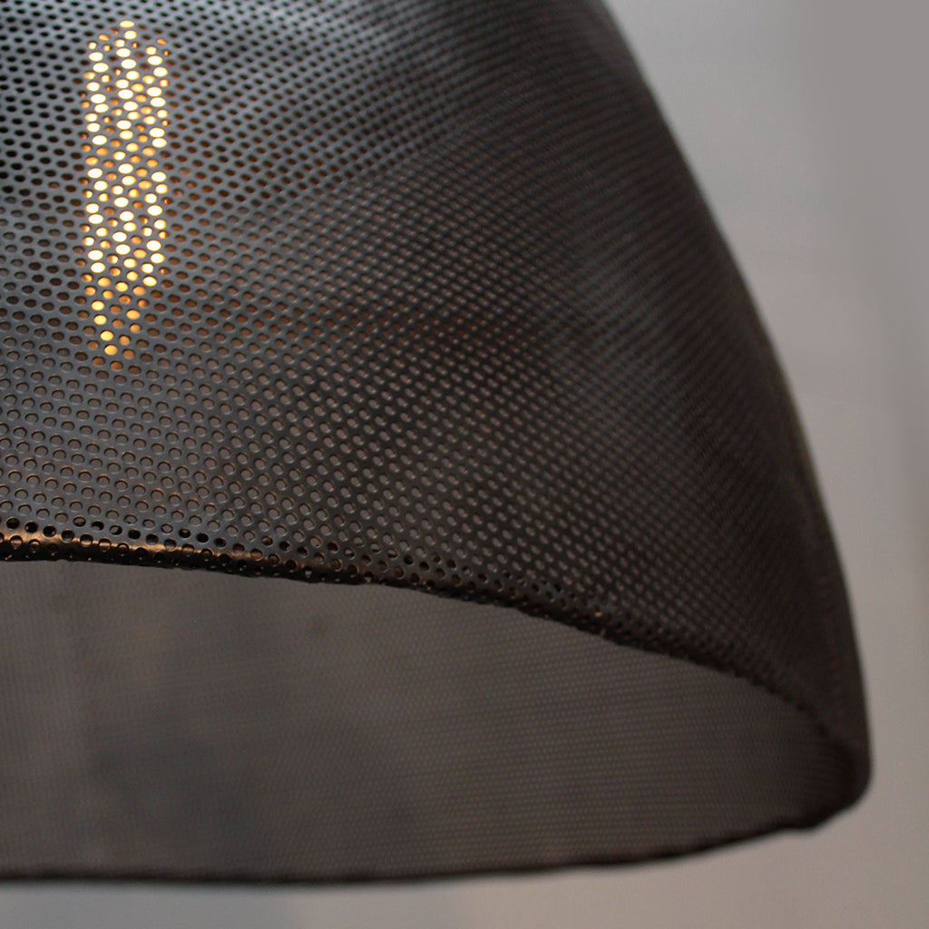 Capri Pendant Light 600D Black_Murano Plus NZ_Detail