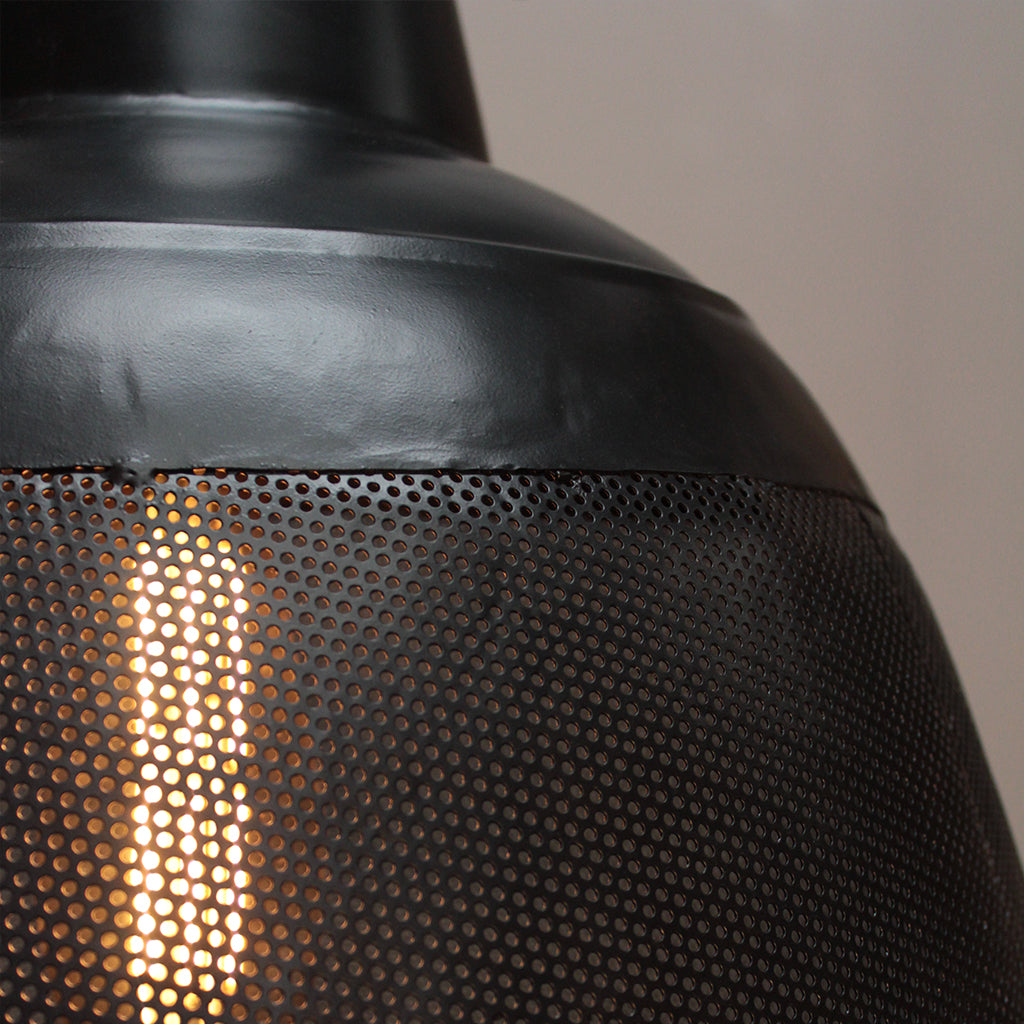 Capri Pendant Light 600D Black_Murano Plus NZ_Detail 2