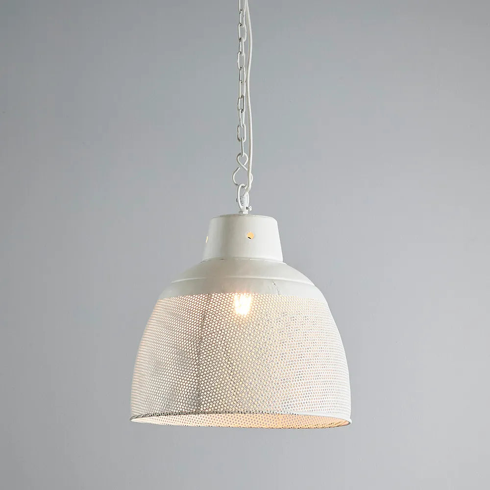 Capri rustic pendant white