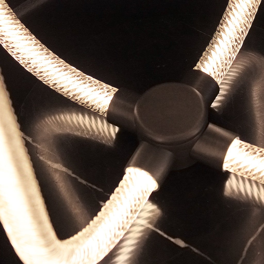 Close-up of table lamp fittings