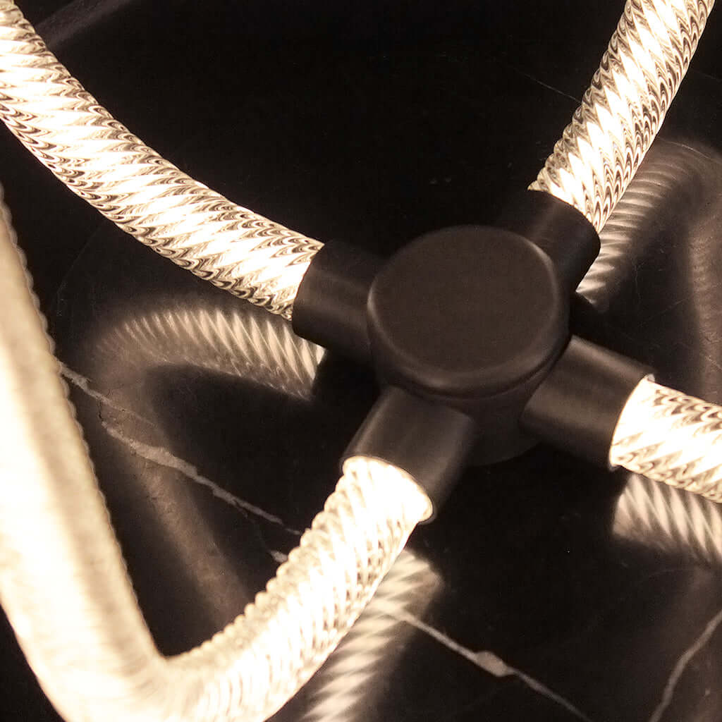 Close-up of table lamp fittings