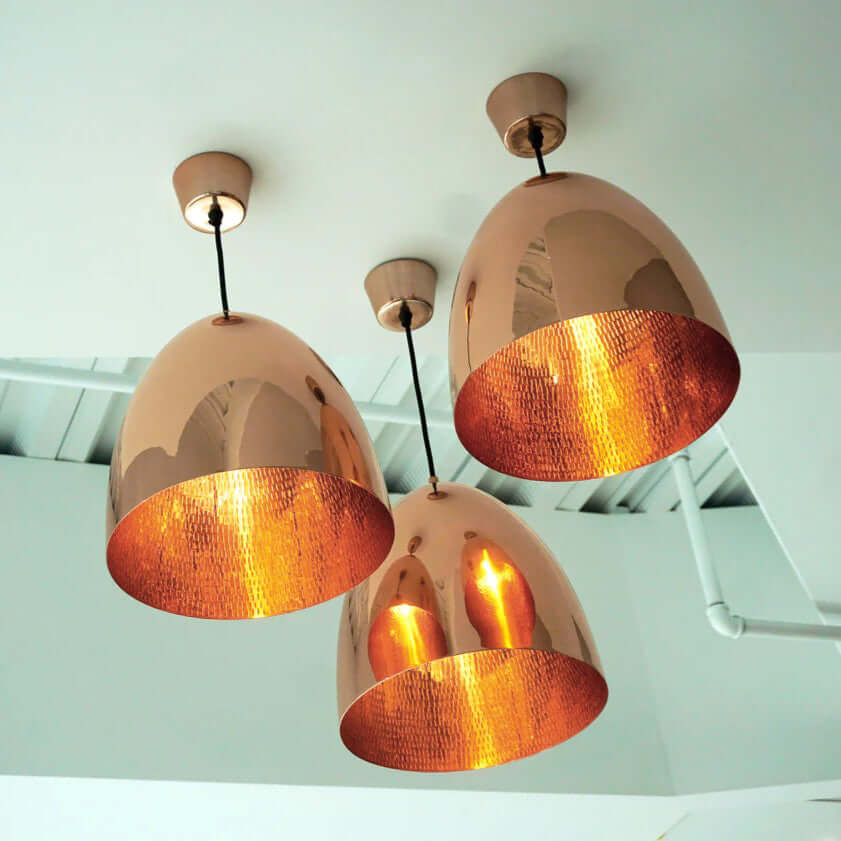 Casque Copper Pendant Light