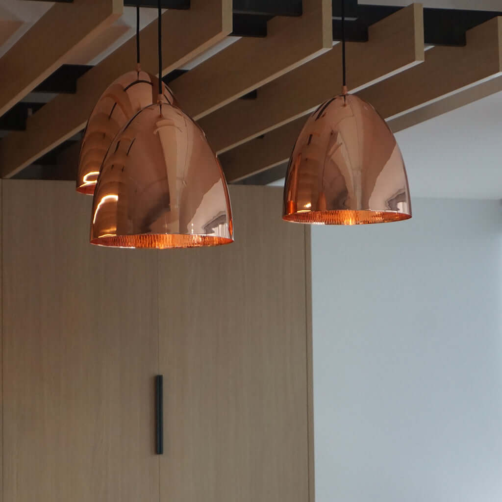 Casque Copper Pendant Light