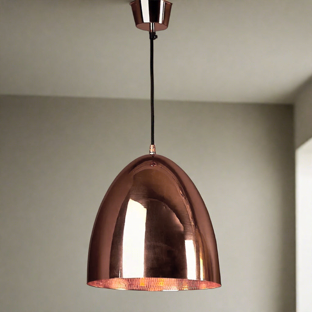 Casque Copper Pendant Light
