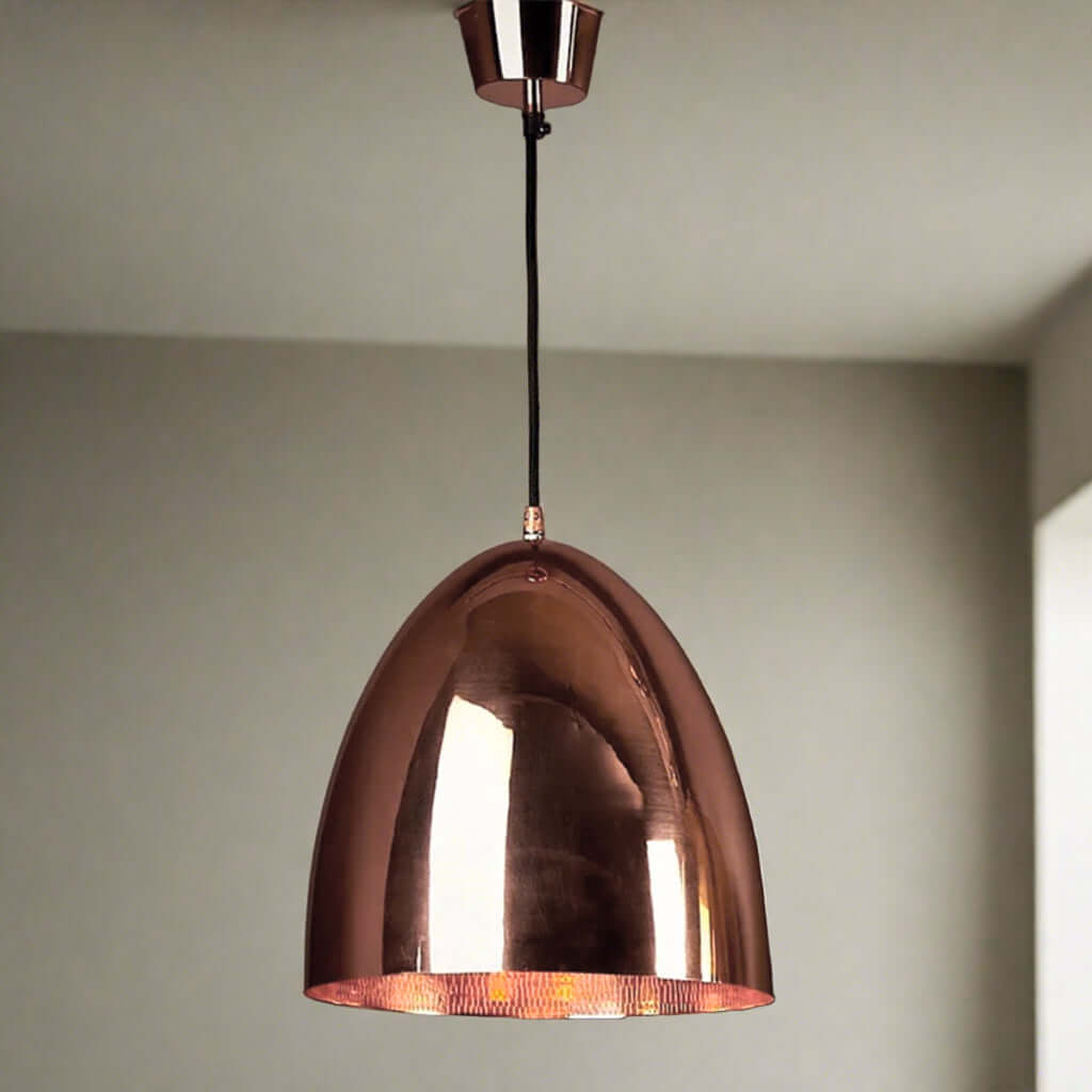Casque Copper Pendant Light