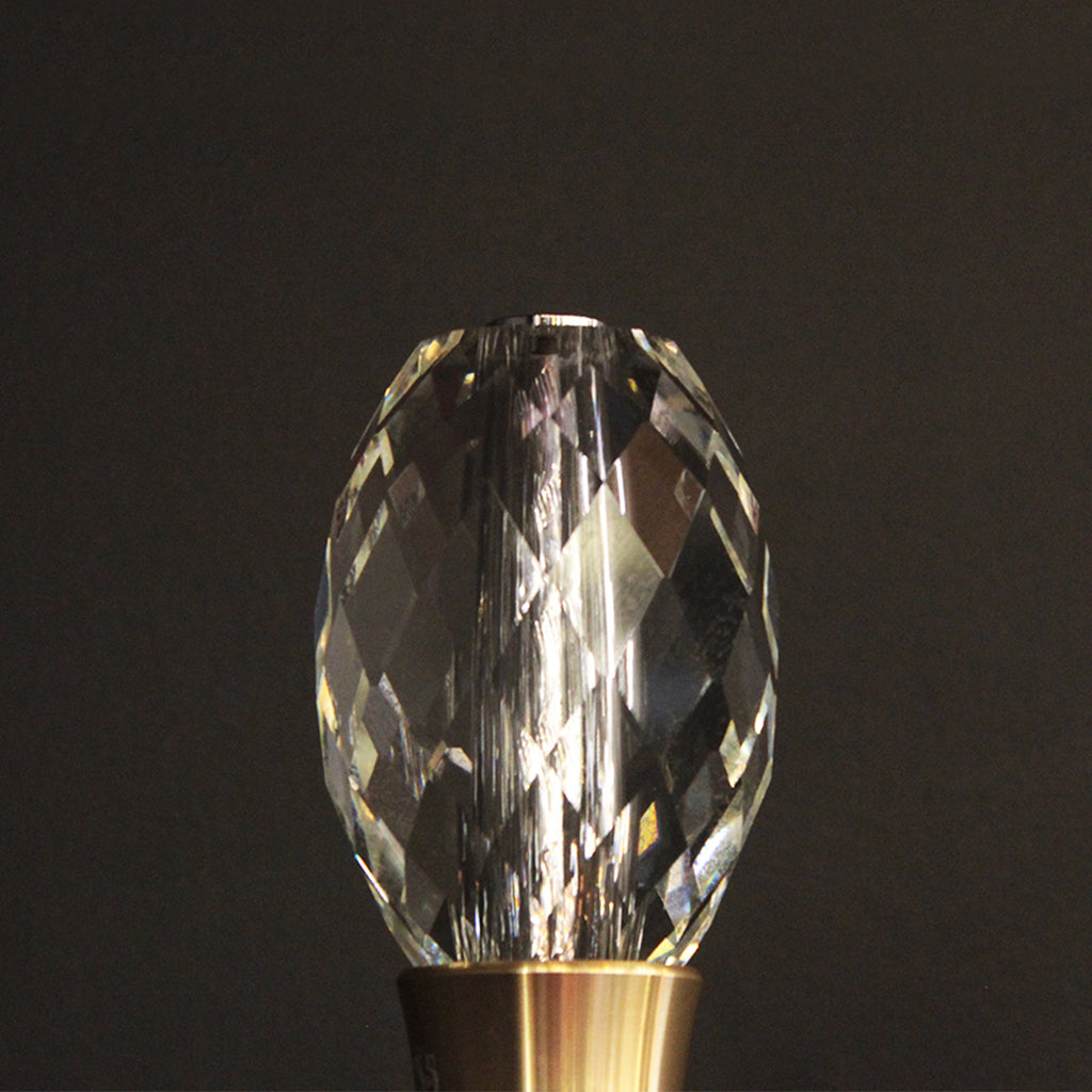 Crystal Faceted Oval LED E27 Light Bulb - 80D
