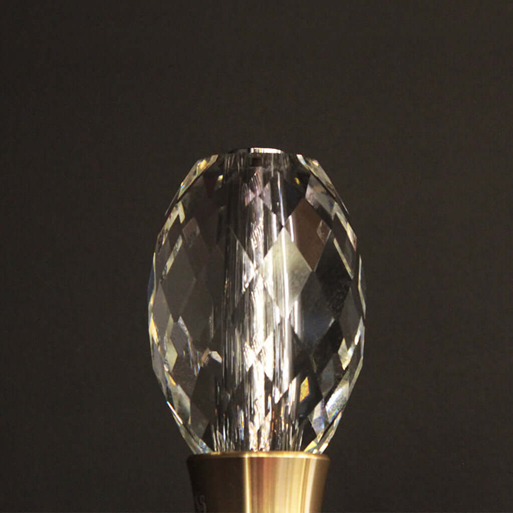 Crystal Faceted Oval LED E27 Light Bulb - 80D