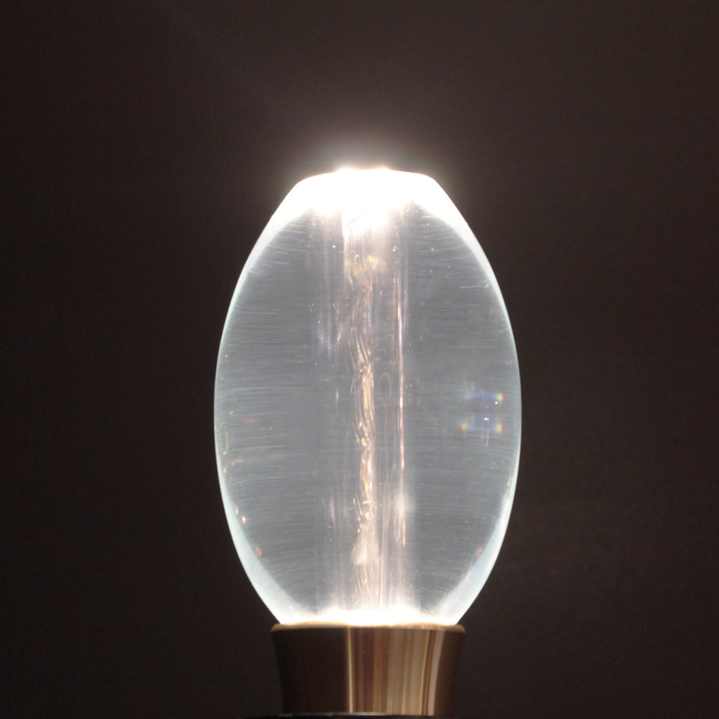 Crystal Oval LED E14 Light Bulb