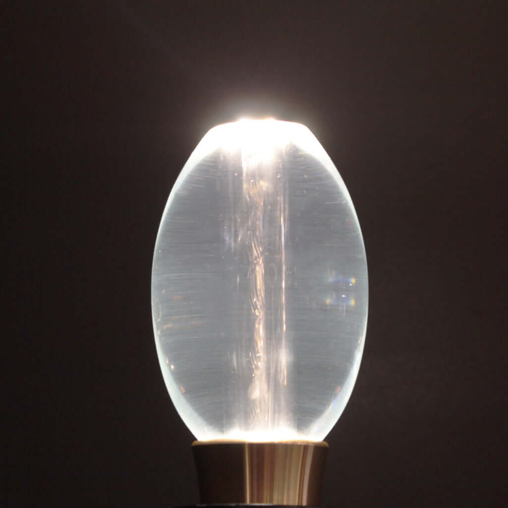 Crystal Oval LED E14 Light Bulb