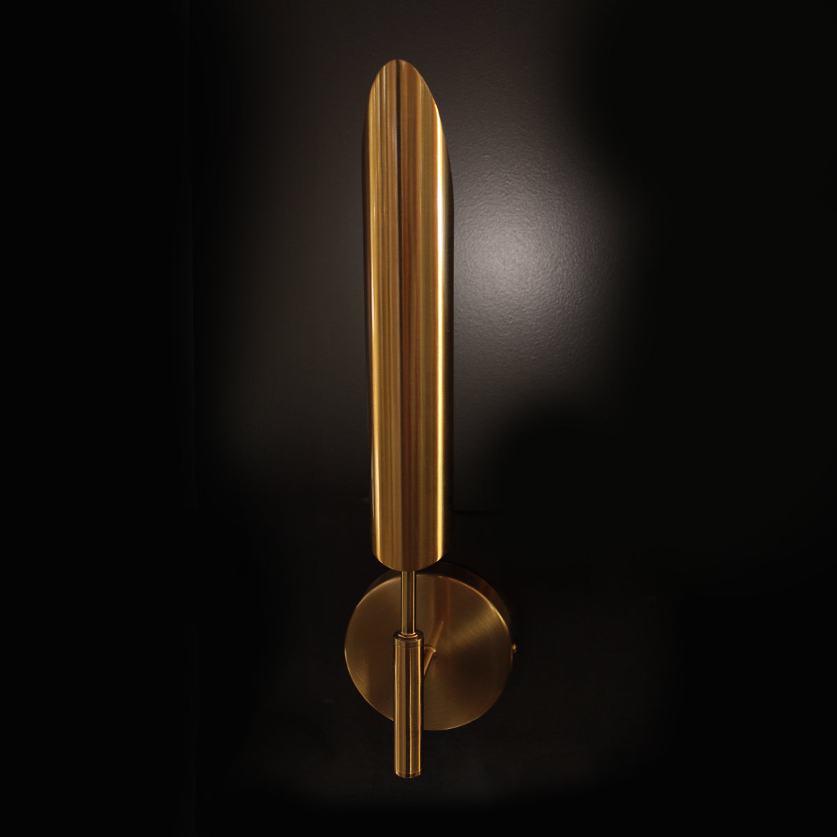 Feather Brass Wall Light