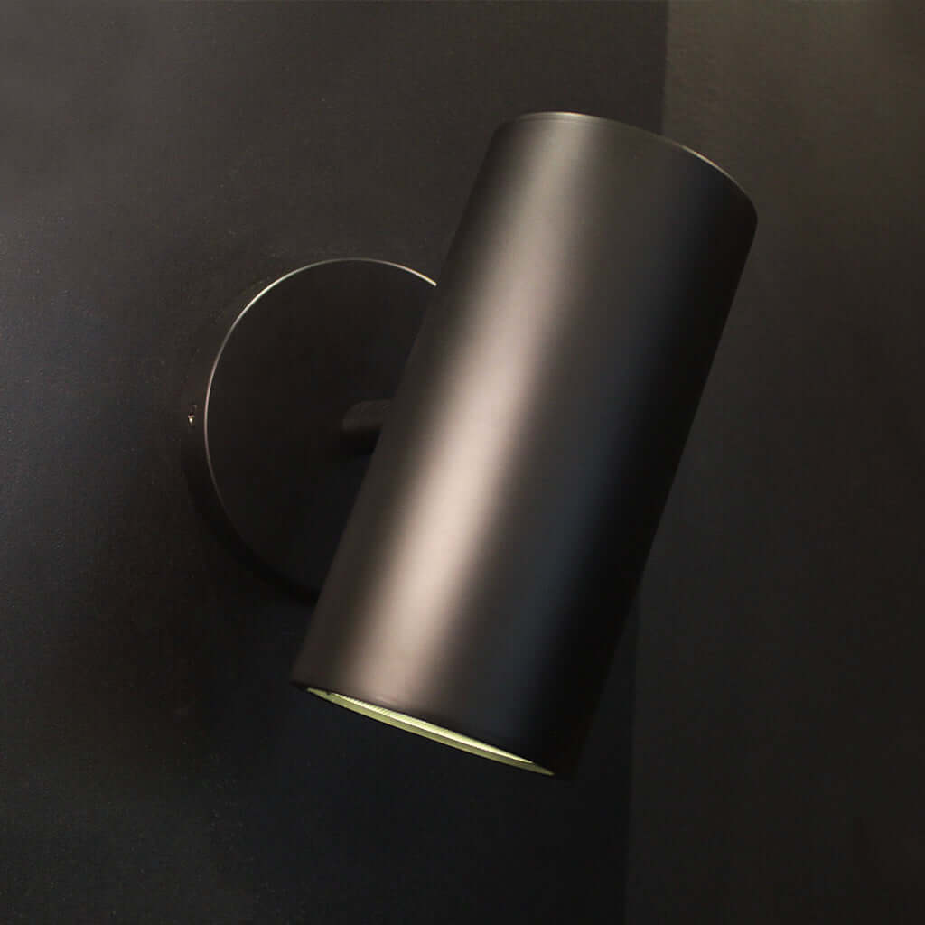 Adjustable black wall light for reading