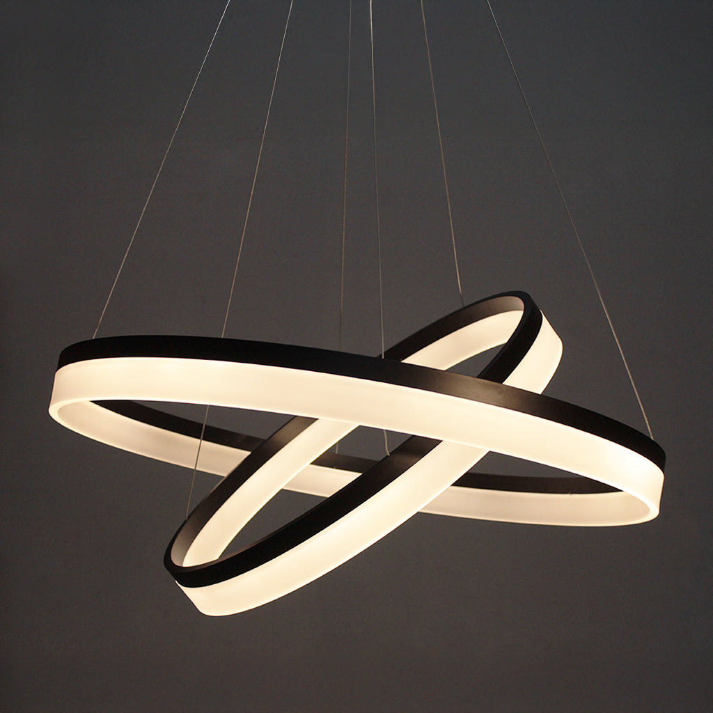 Halo Frost Pendant - Large Two Ring