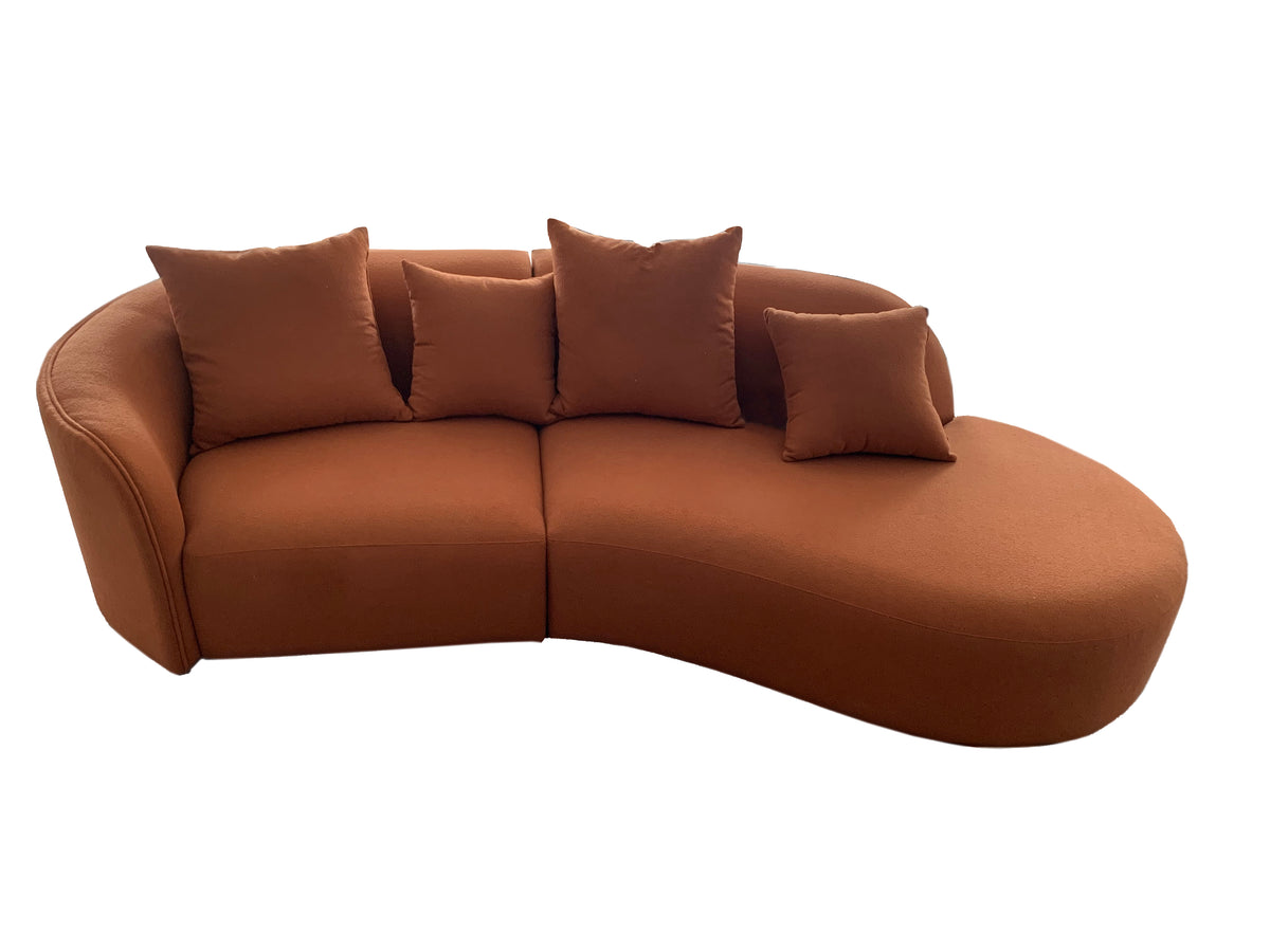 Curvar Boucle Fabric Sofa Small