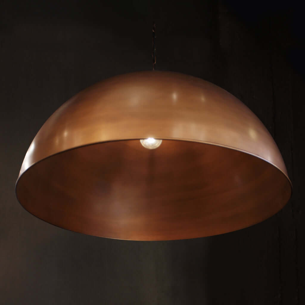 Jenna Dome Brass 1000DPendantsMurano Plus