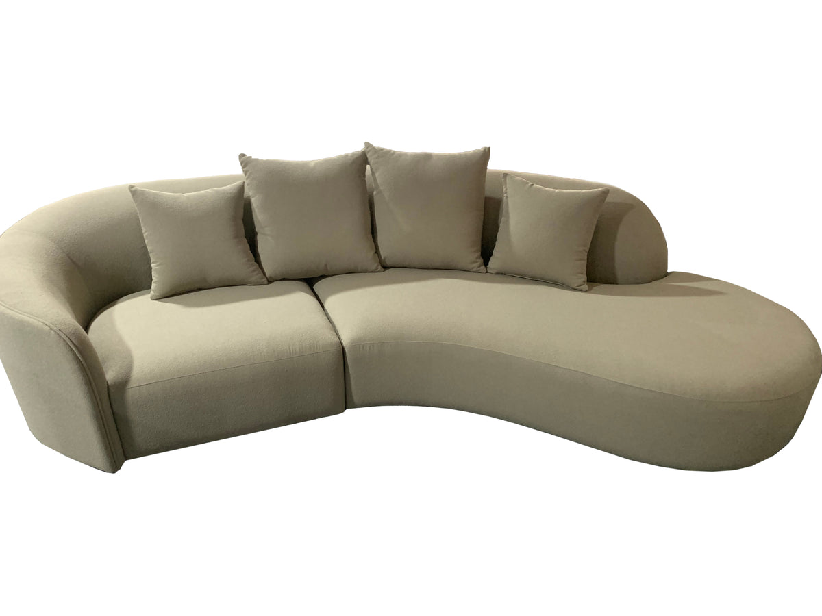 Curvar Boucle Fabric Sofa Small