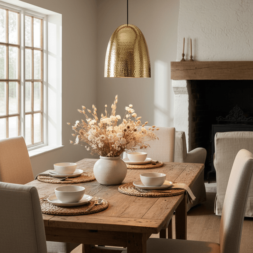 Niente Brass Pendant