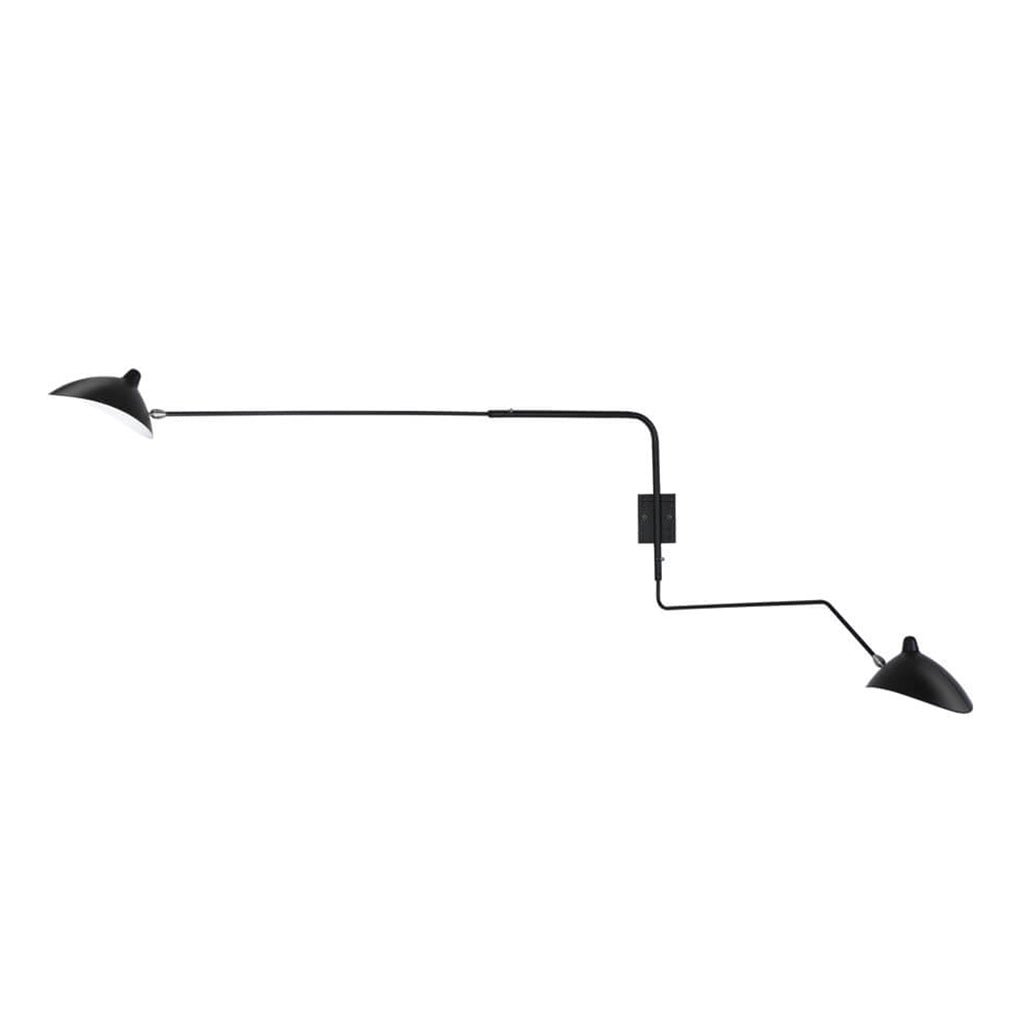 Double wall light Black Murano Plus NZ Papillion