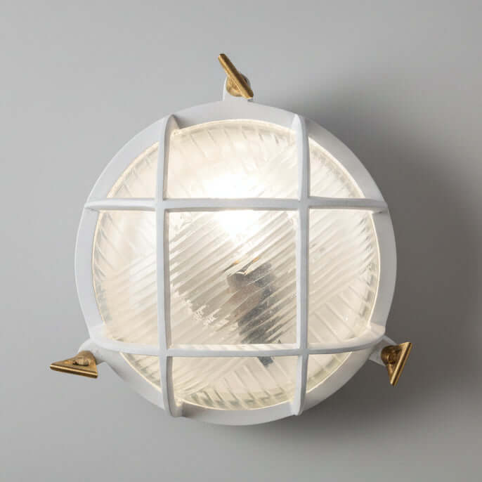 Nautical style wall light bedroom white