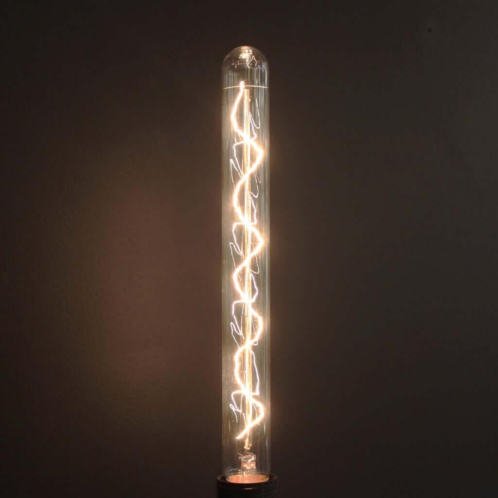 T30 Clear Glass Spiral Filament 40W 2700K Incandescent E27 Light Bulb