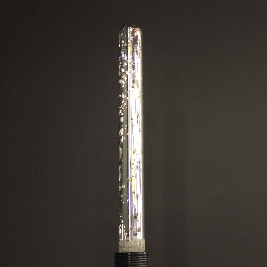 T30 Silver Mercury Effect Glass 4W 2700K LED E27 Light Bulb