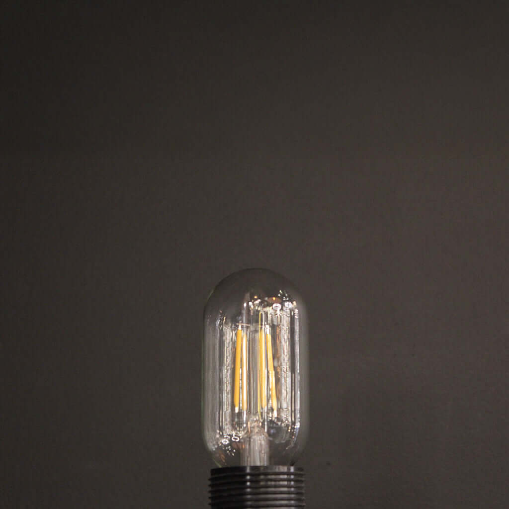 T45 Clear Glass Filament 4W 3000K LED Dimmable E27 Light Bulb