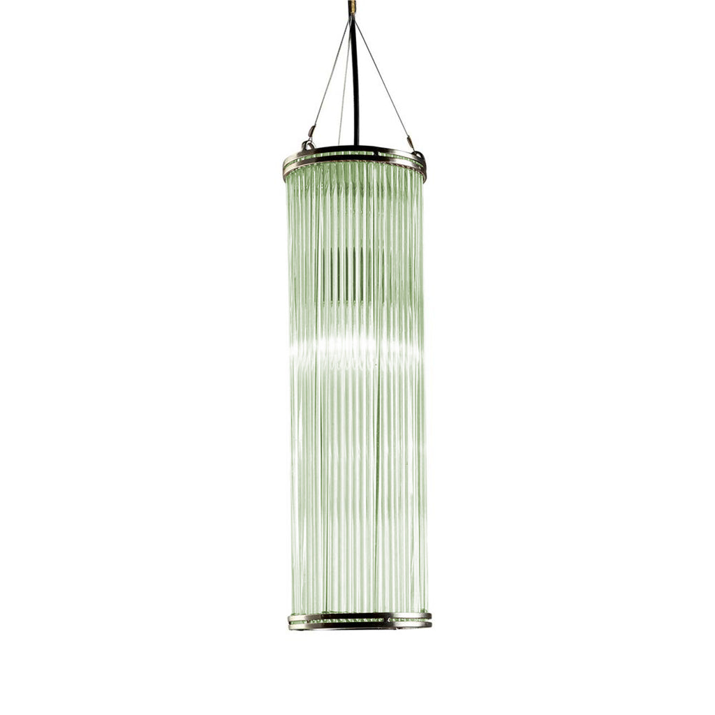 Green glass New York loft style pendant light