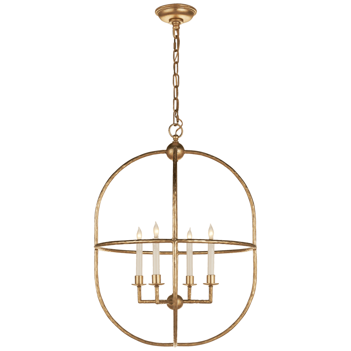 Desmond Open Oval Lantern in Gild