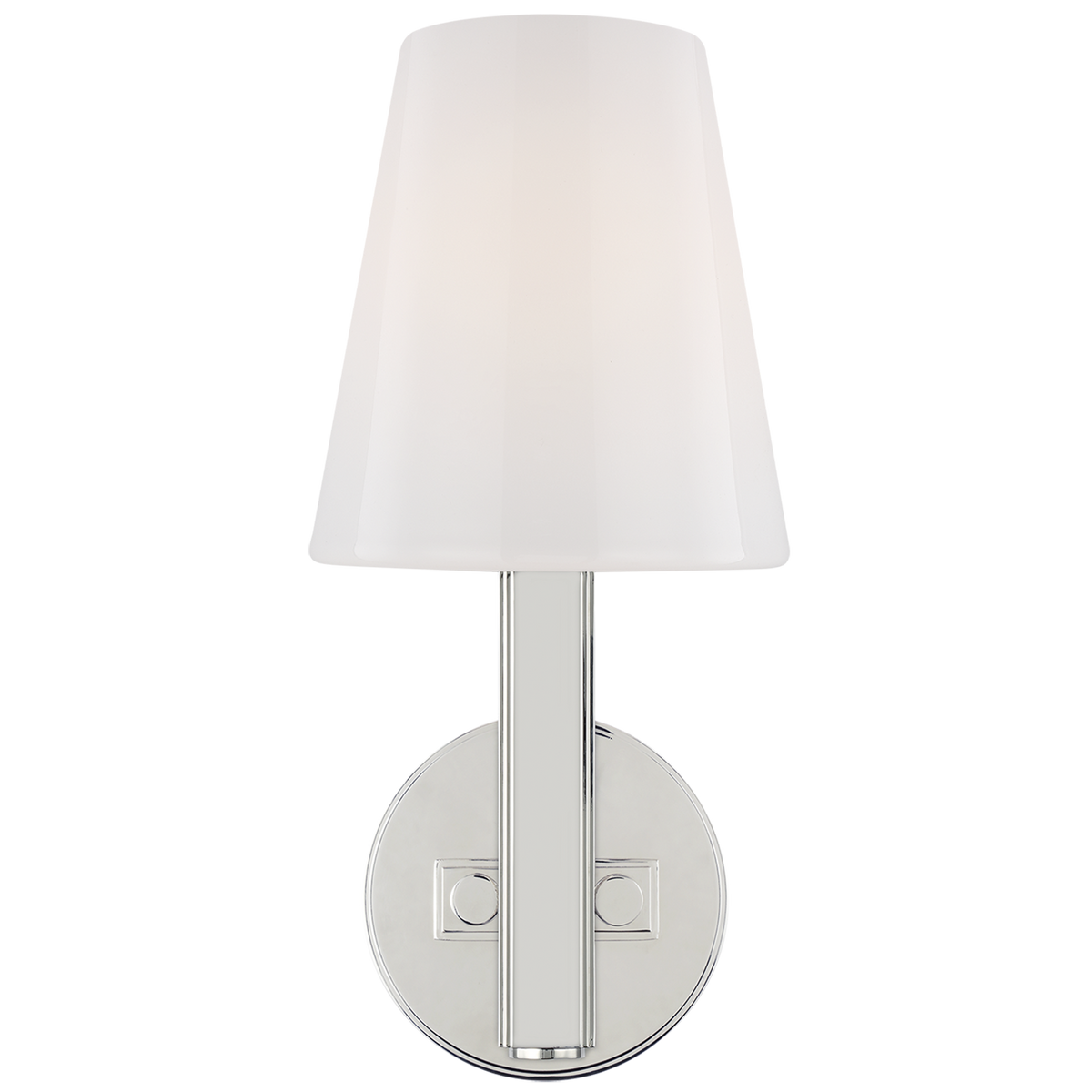 Logan Sconce with White Glass
