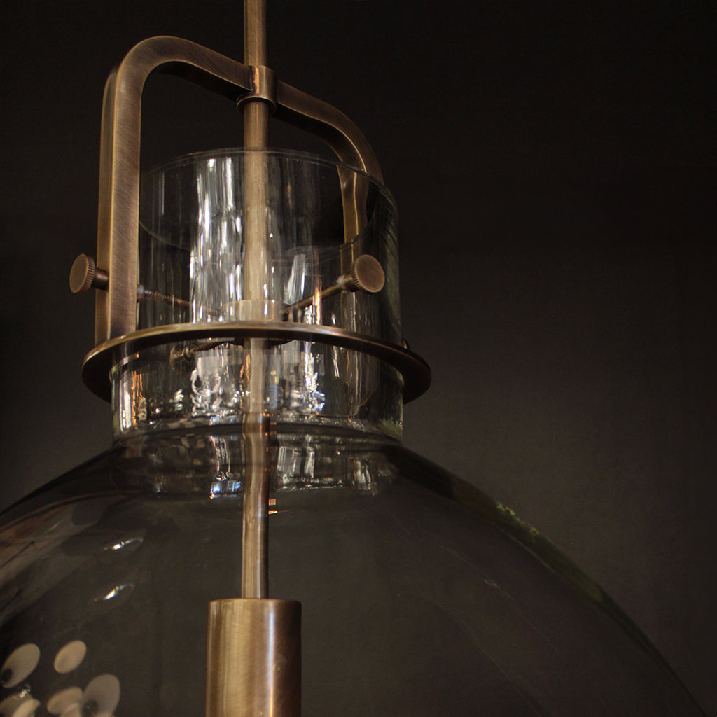 Wright Antique Brass Pendant Light _Murano Plus NZ_Kitchen