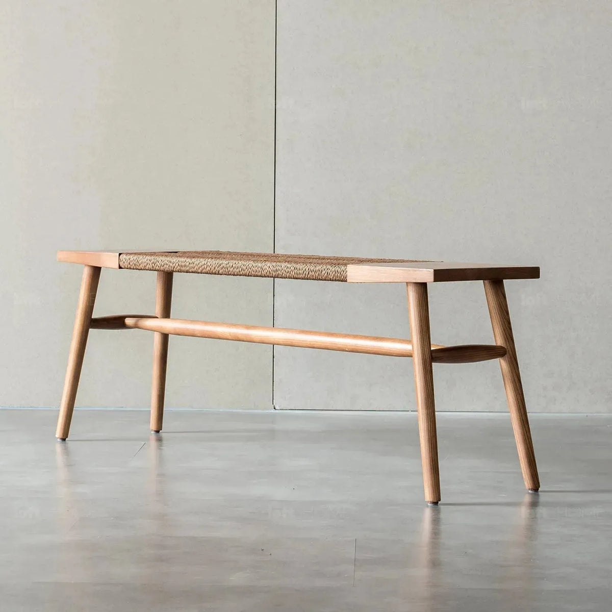 Japandi Rope Woven Dining Bench