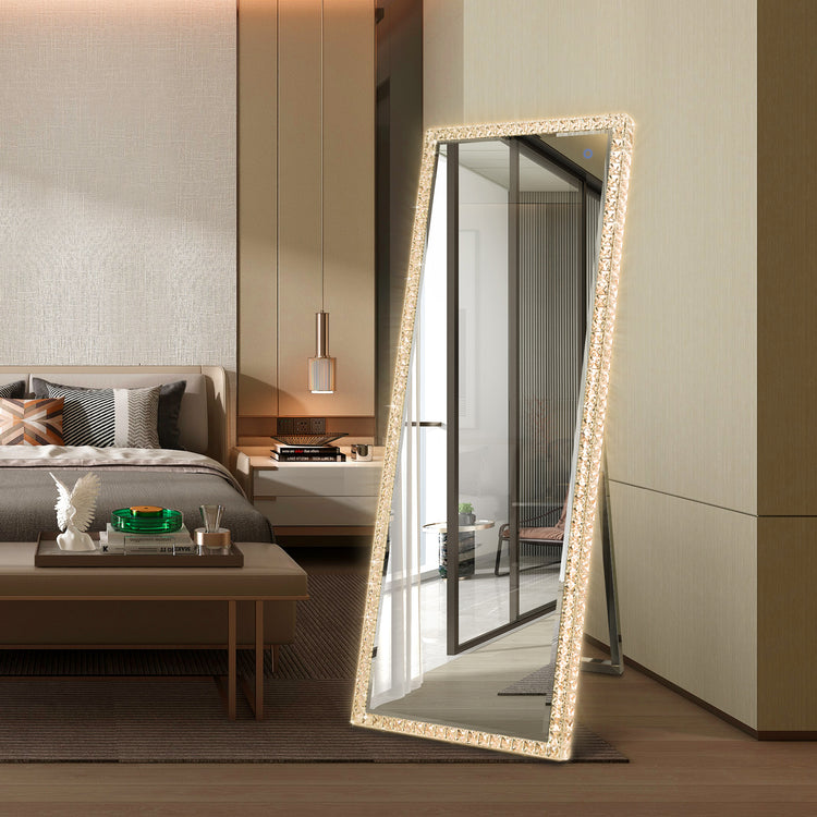 Sparkle Crystal LED Mirror Rectangle 1600 long
