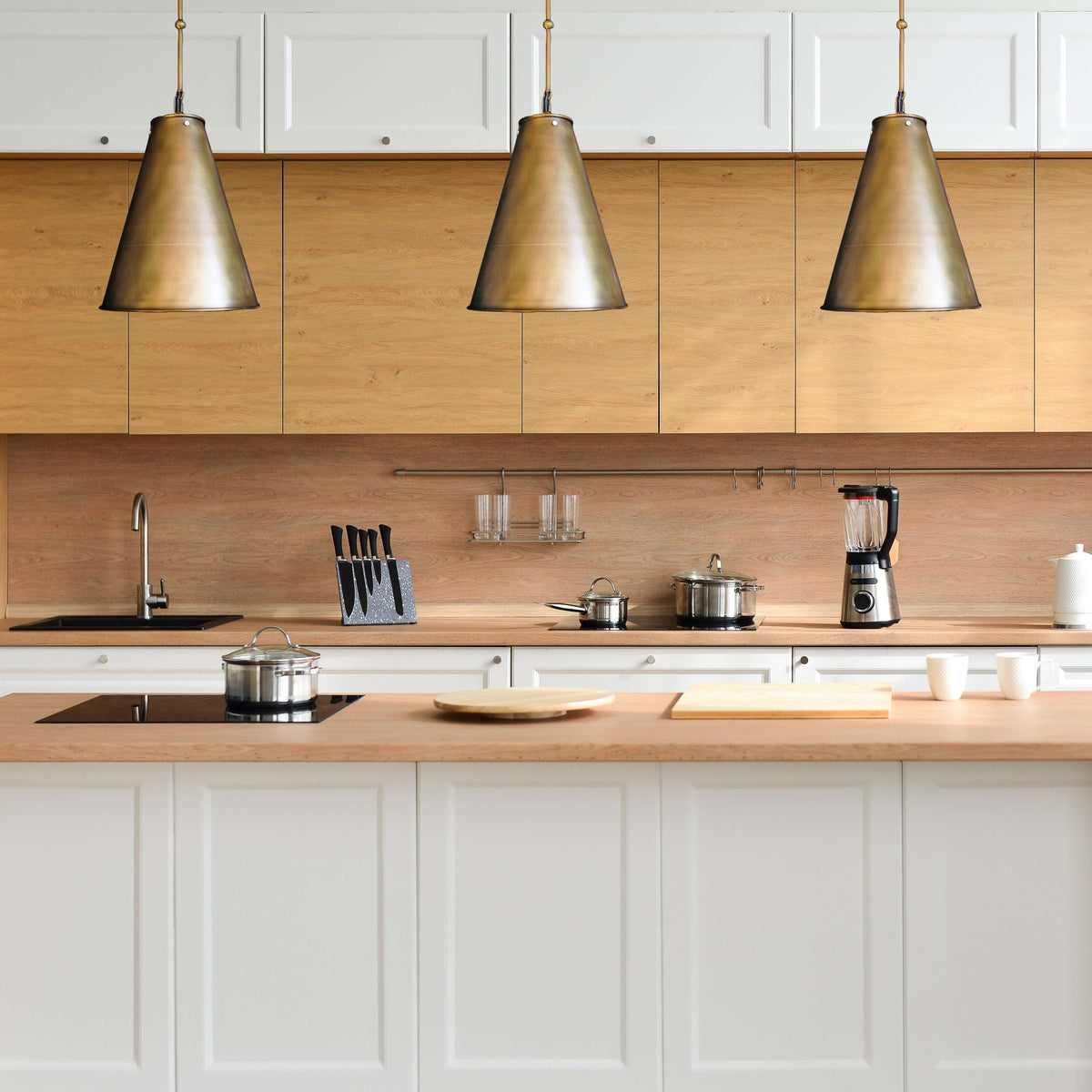 Monaco Brass Pendant
