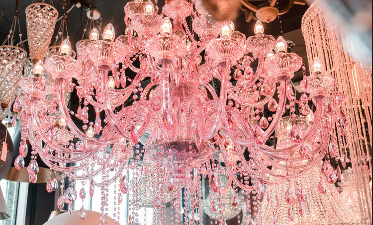 Marguerite Pink Chandelier