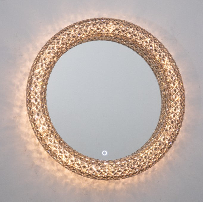 Crystal LED Mirror Round 500mm Diameter