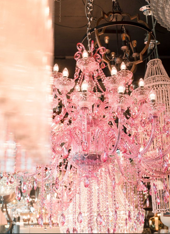 Marguerite Pink Chandelier