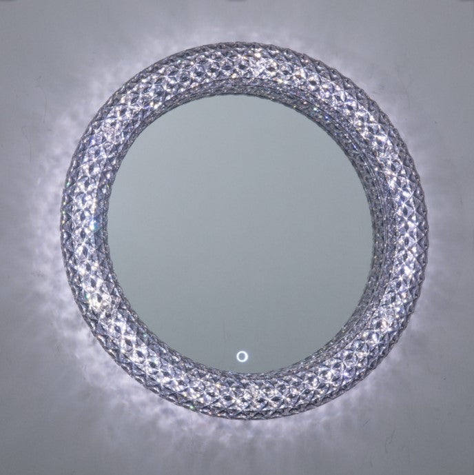 Crystal LED Mirror Round 500mm Diameter