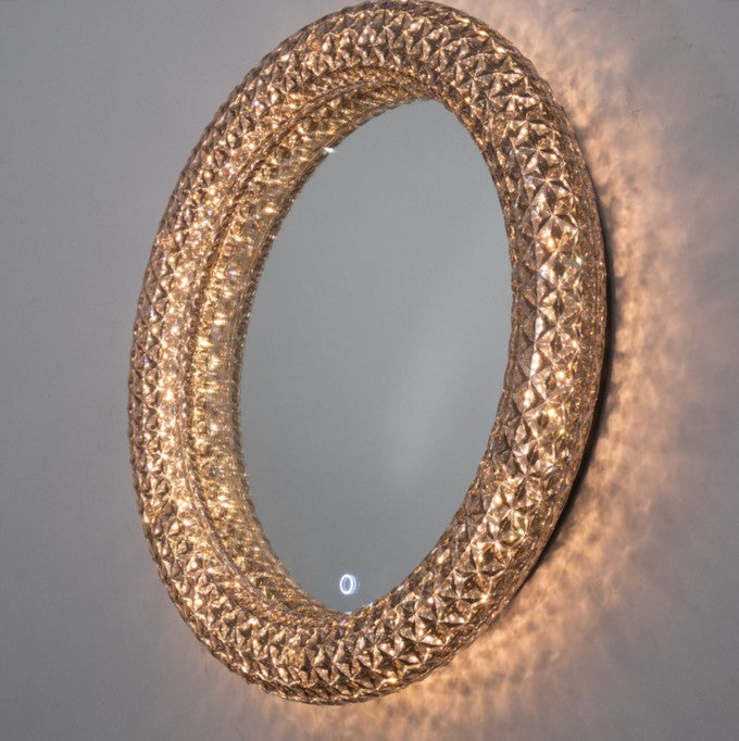 Crystal LED Mirror Round 500mm Diameter