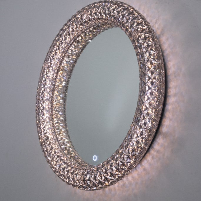 Crystal LED Mirror Round 500mm Diameter