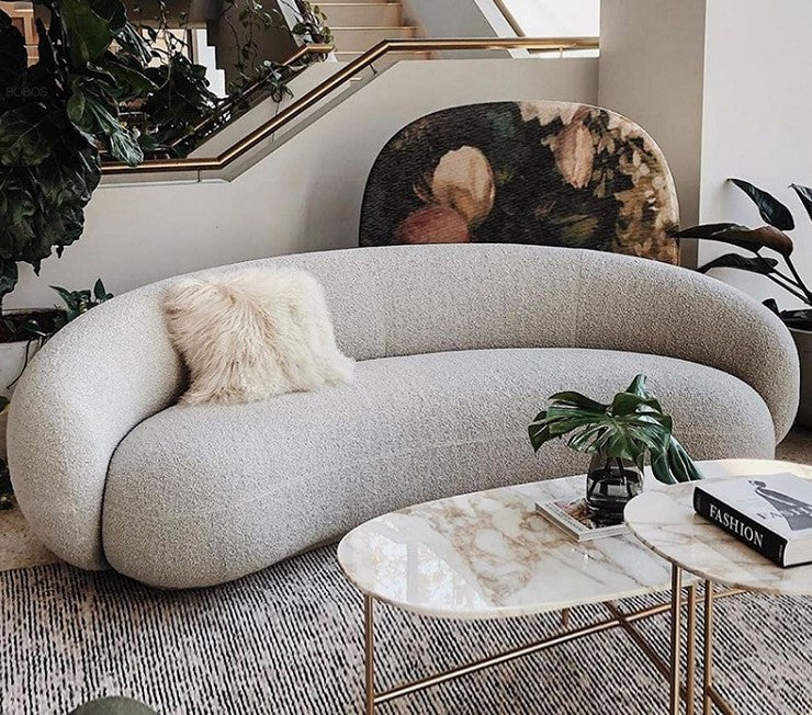 Curv Fabric Sofa Small