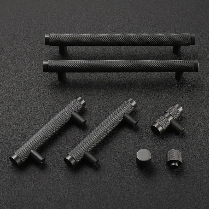 Black Brass Handle Long Large