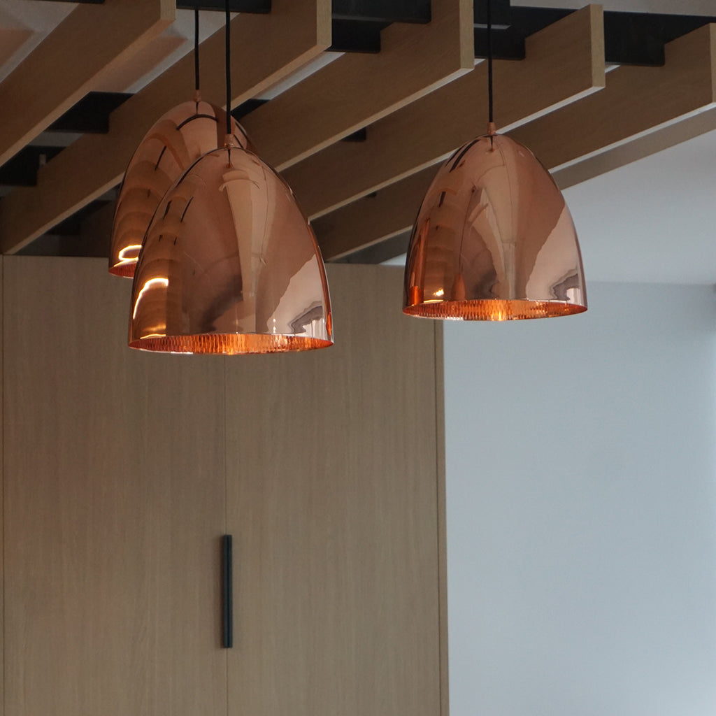 Casque Copper Pendant Light