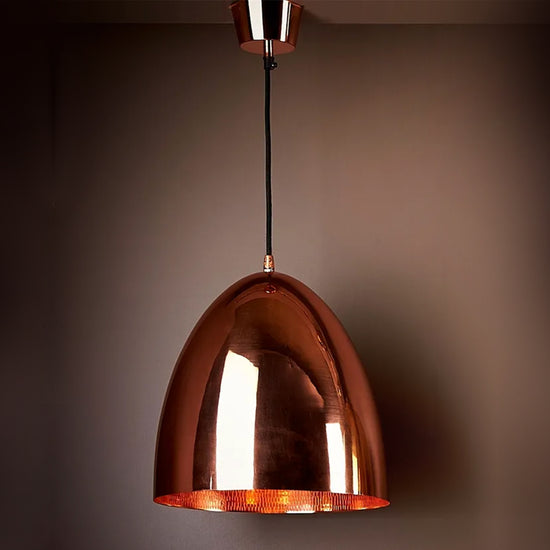 Casque Copper Pendant Light