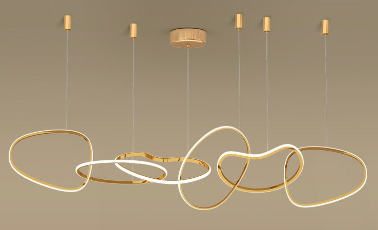 Curva Pendant 4 Ring_ Murano Plus