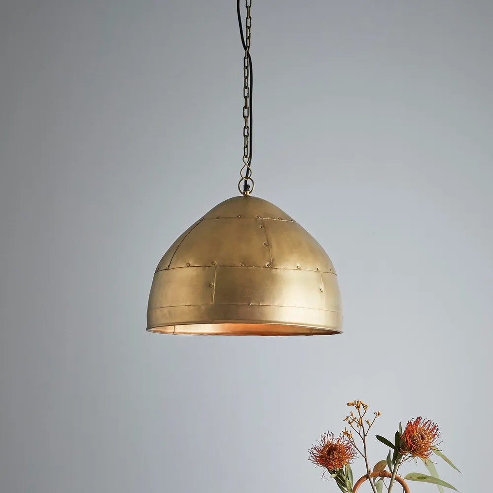 Gaia Brass Pendant