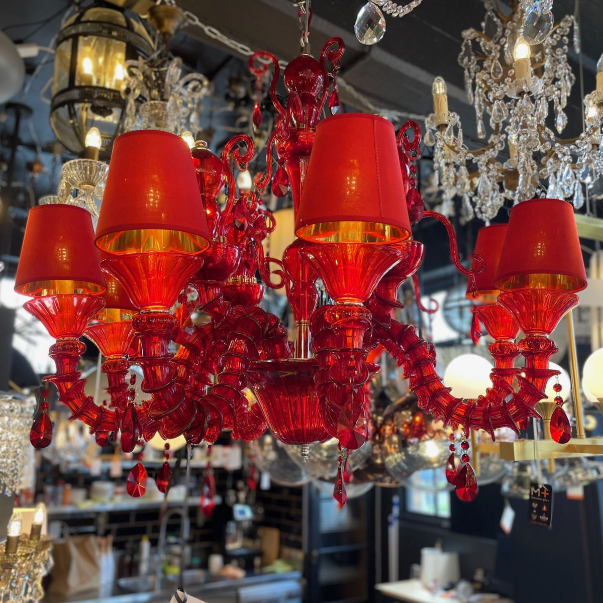 Maraschino Red Chandelier
