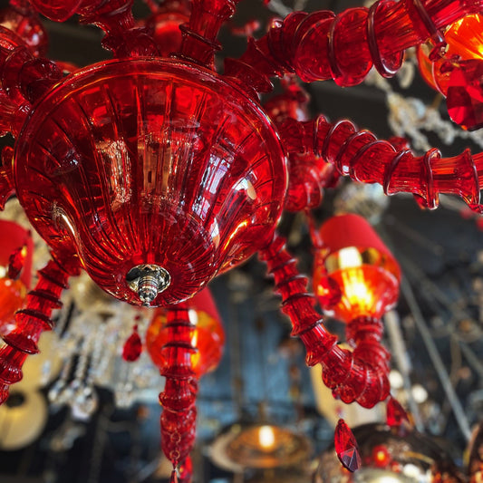 Maraschino Red Chandelier